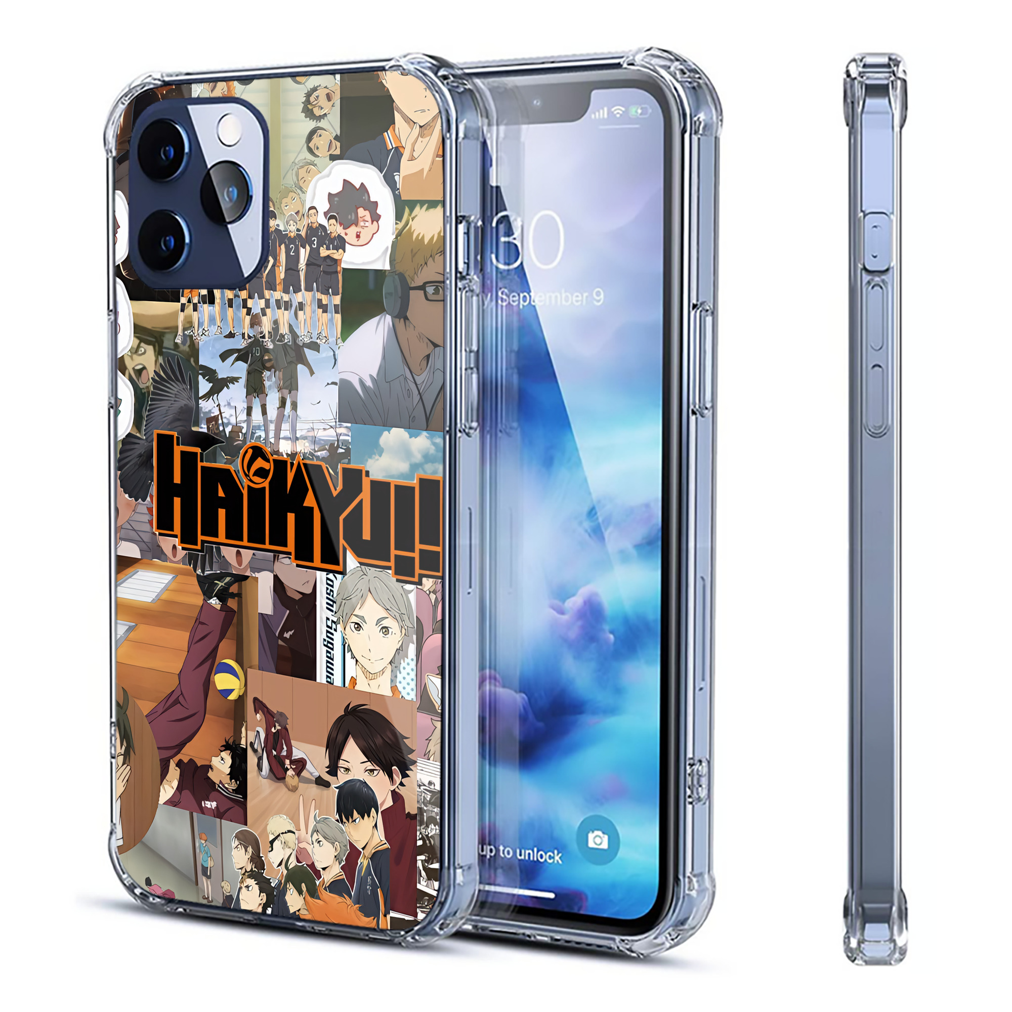 （画像用） ハイキュー!! Haikyu!! 【iPhone 12シリーズ対応】透明スマホケース（クリアソフトケース）